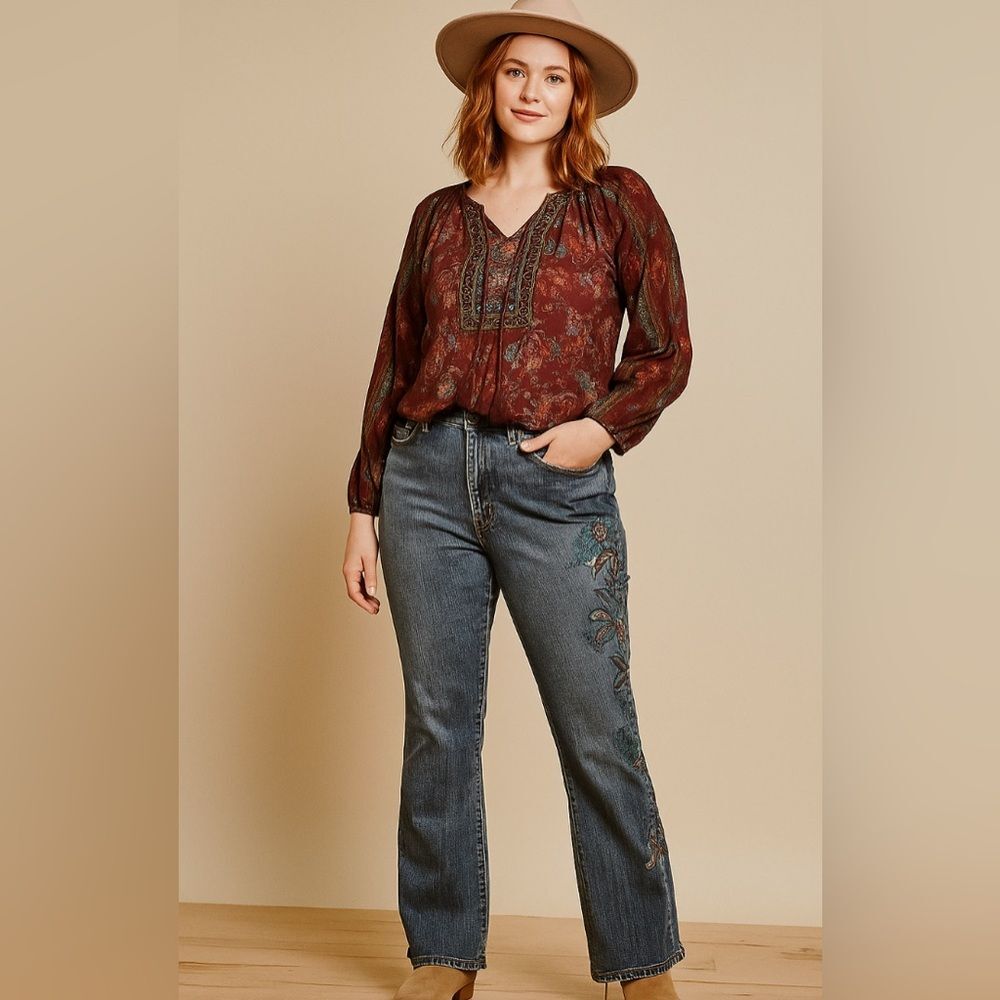 JeanStar Highrise Embroidered Jeans 12